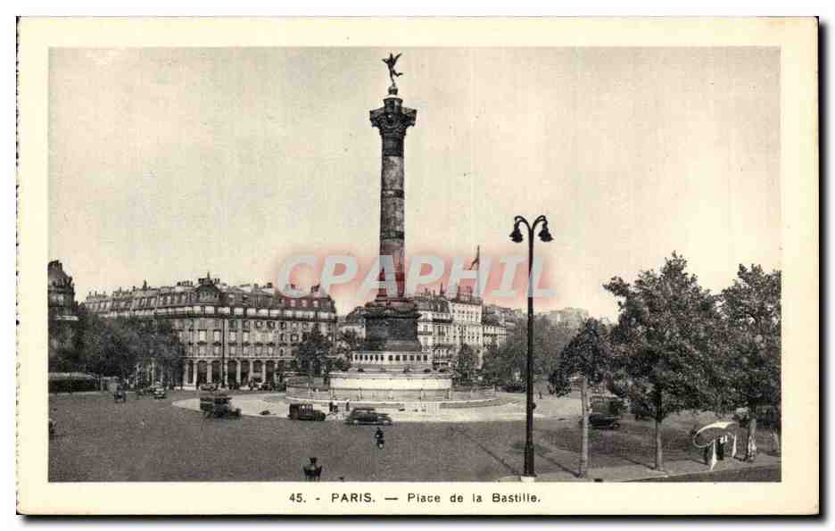 Paris CPA Place de la Bastille