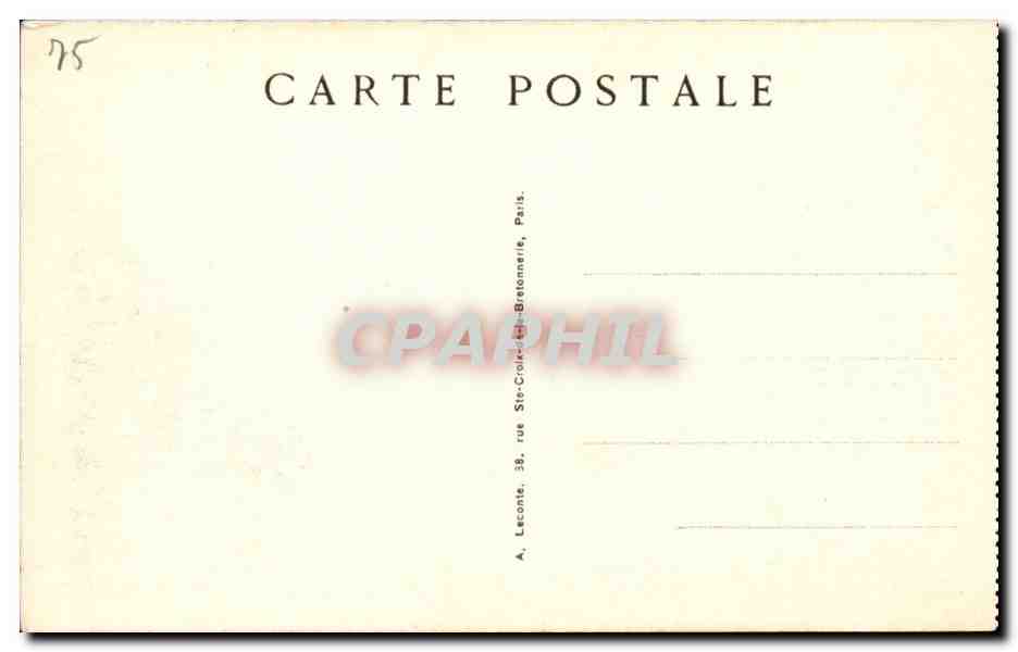 Paris CPA Rue de Rivoli — Rückseite