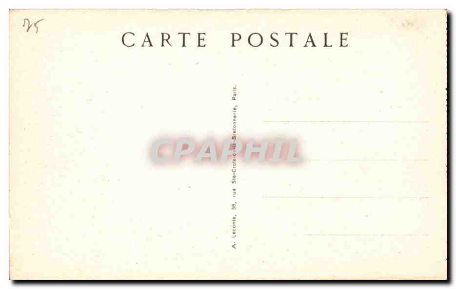 Paris CPA Le tombeau de Napoleon 1er aux Invalides — Rückseite