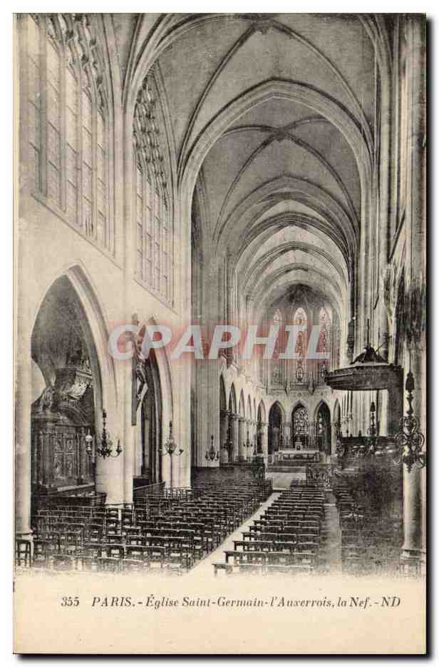 Paris CPA Eglise Saint Germain l'auxerrois