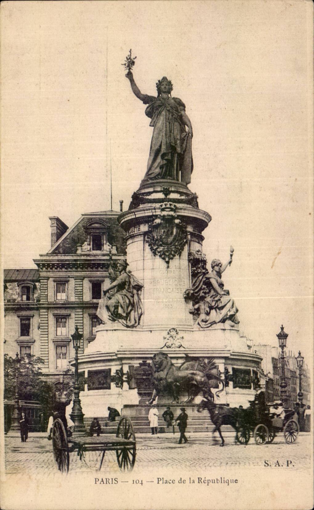 Paris CPA Place de la Republique