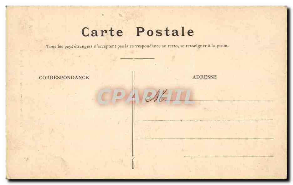 Paris CPA Place de la Republique — Rückseite