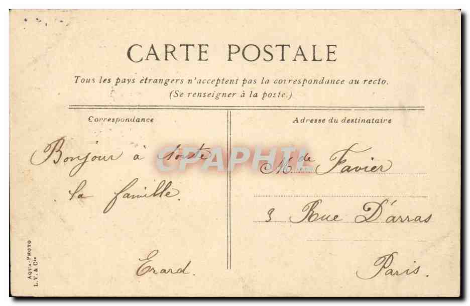 Paris CPA Bois de Boulogne Lac inferieur Le long des iles — Rückseite