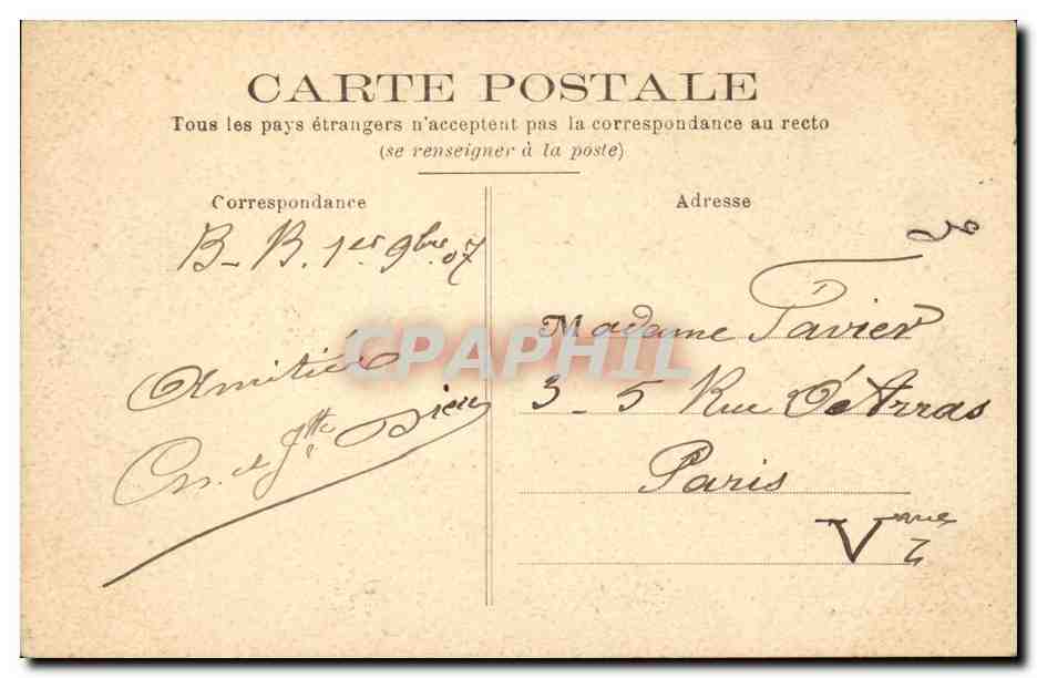 Paris CPA Bois de Boulogne entree du jardin d'acclimatation — Rückseite