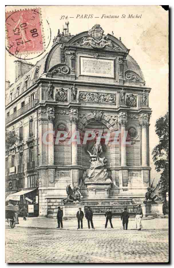 Paris CPA Fontaine St Michel