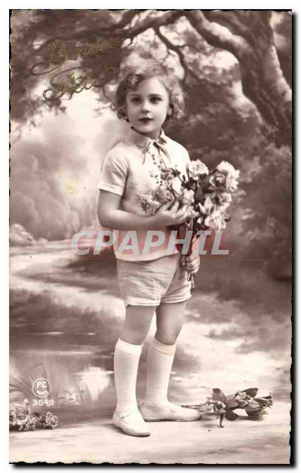 CPA Fantaisie Enfant Bonne fete