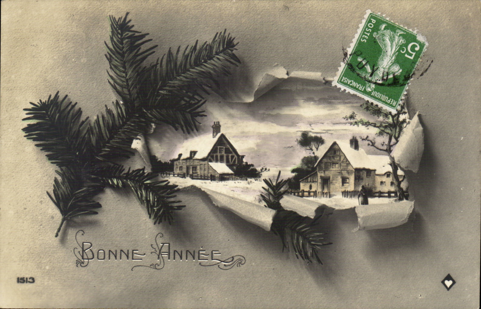 CPA Fantaisie Bonne annee