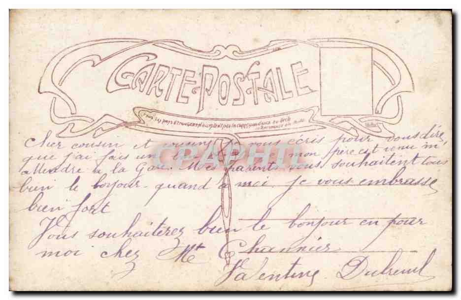 CPA Fantaisie Enfants — Rückseite
