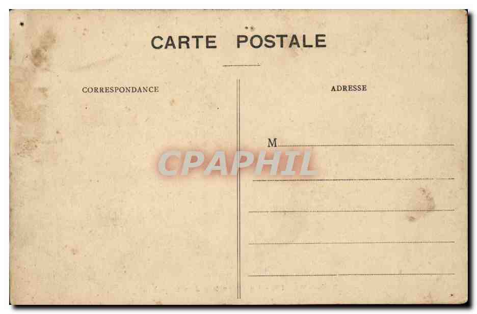 Paris CPA La chambre des deputes — Rückseite