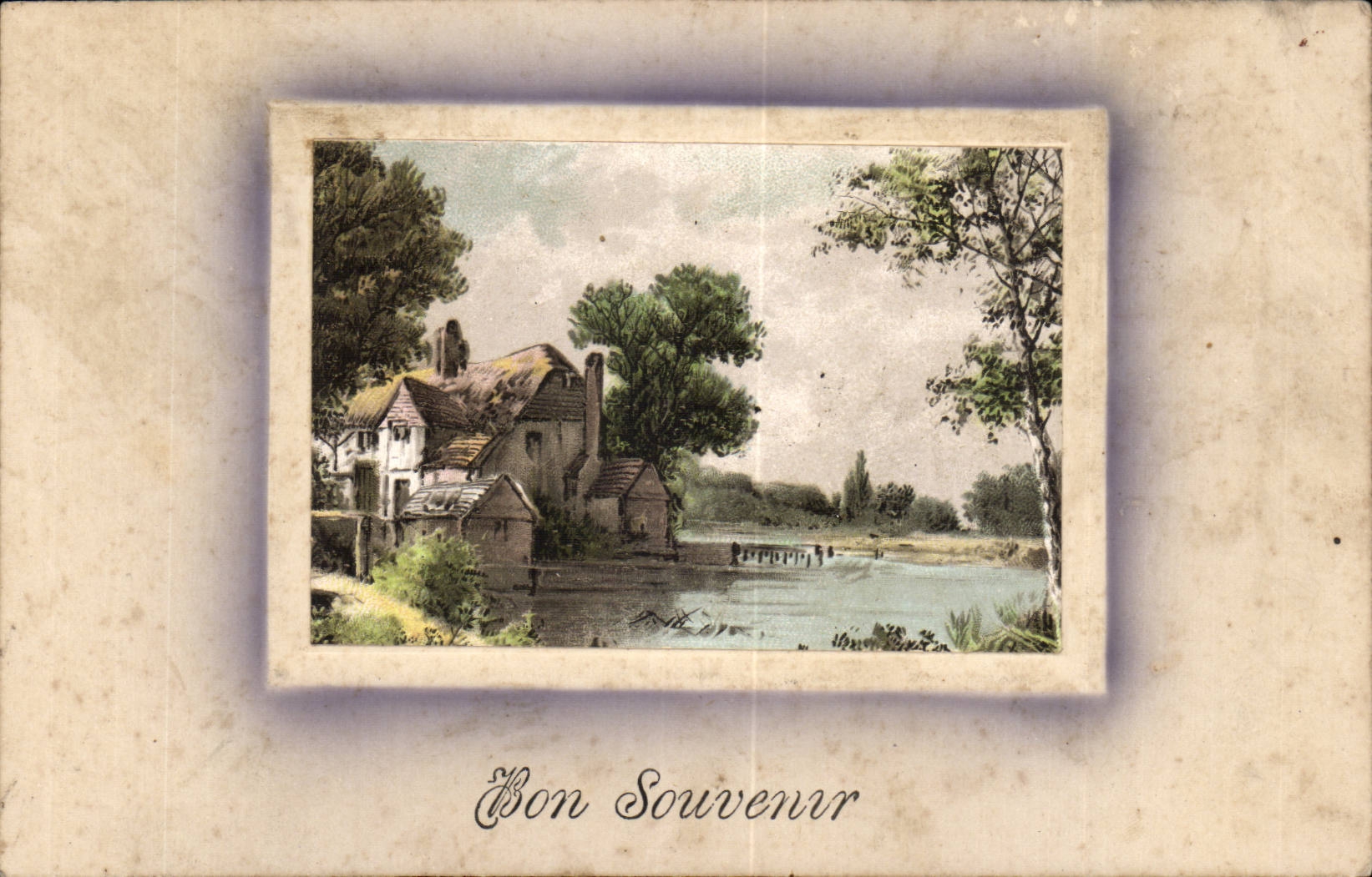 CPA Fantaisie Bon souvenir