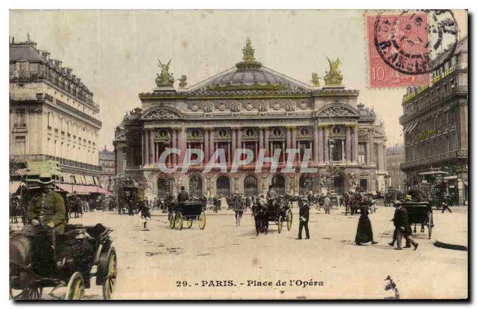 Paris CPA Place de l'opera 