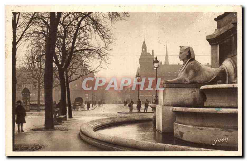 Paris CPA La place du Chatelet 