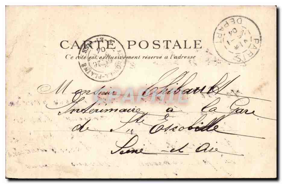 Paris CPA L'eglise de la Trinite — Rückseite