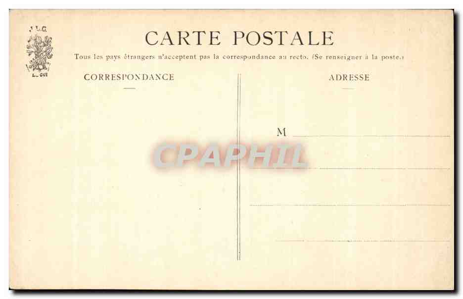 Paris CPA Place de la Bastille — Rückseite