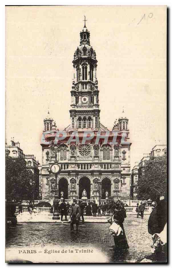 Paris CPA Eglise de la TRinite
