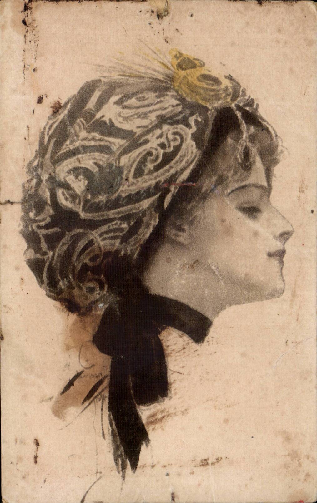 CPA Fantaisie Femme