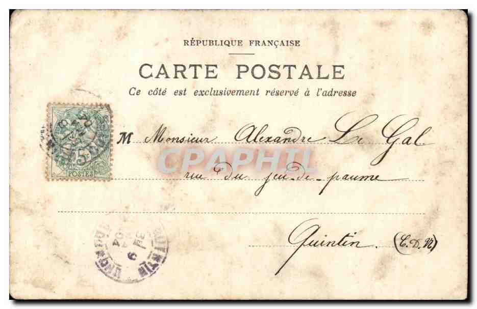 CPA Fantaisie Enfants — Rückseite
