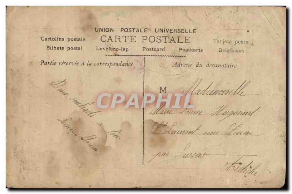 CPA Fantaisie Enfant  — Rückseite