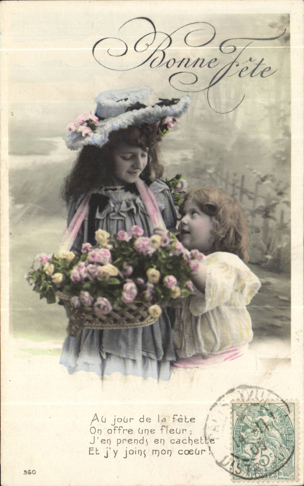 CPA Fantaisie Enfants Bonne fete