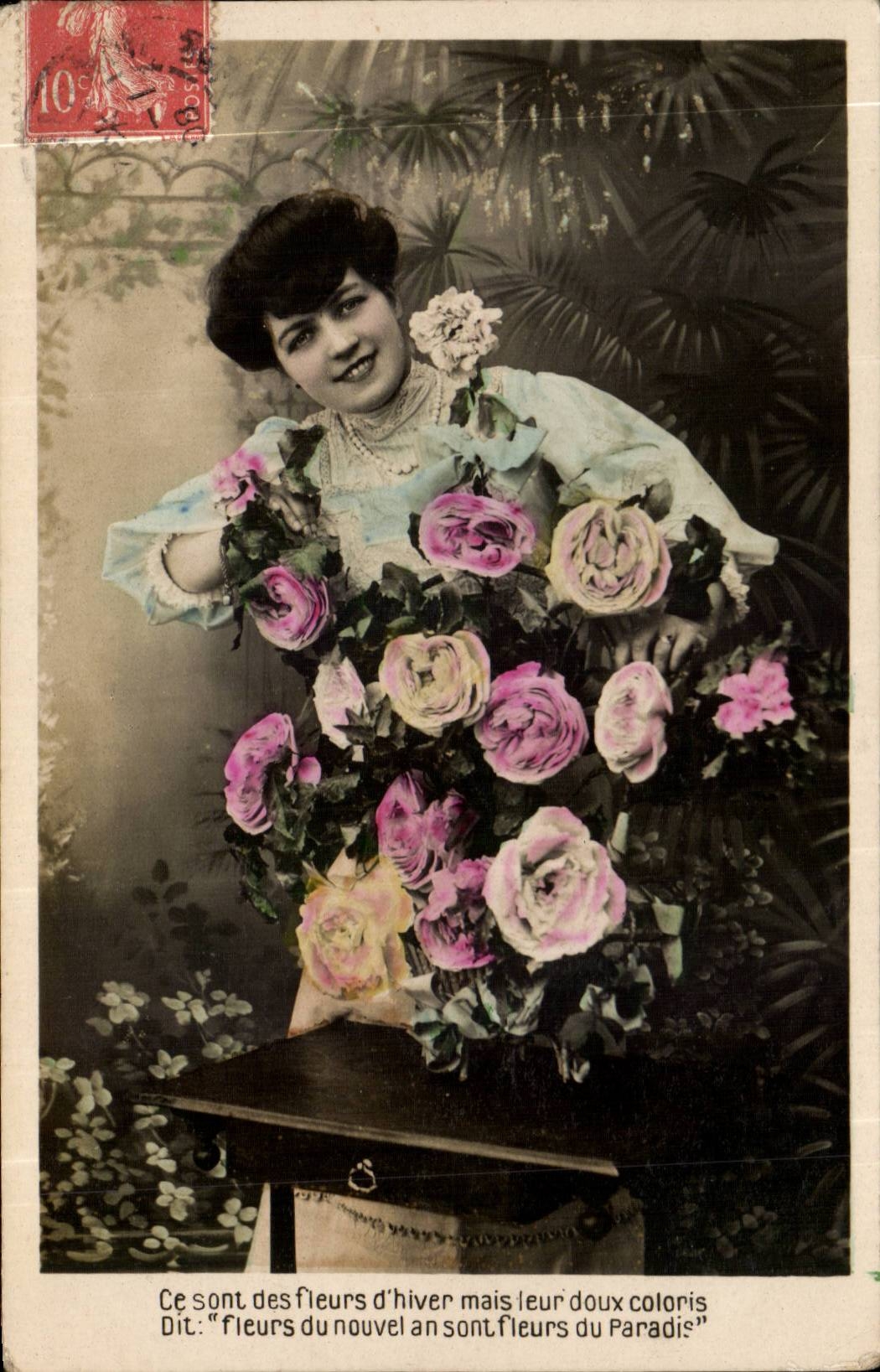 CPA Fantaisie Femme