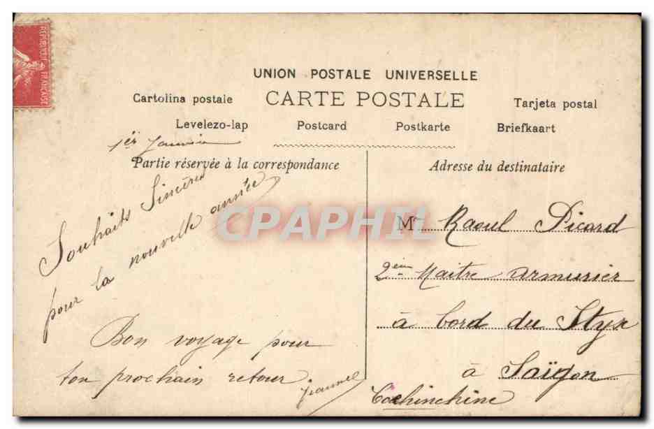 CPA Fantaisie Femme — Verso