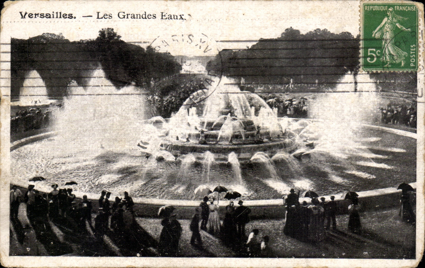 Versailles CPA Les grandes eaux