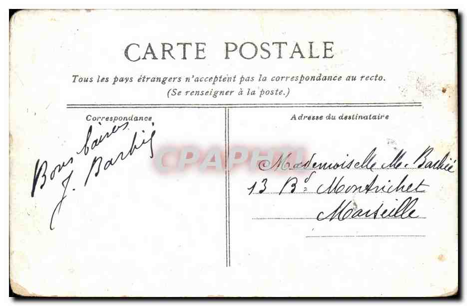 Palais de Versailles CPA Cabinet du conseil — Verso