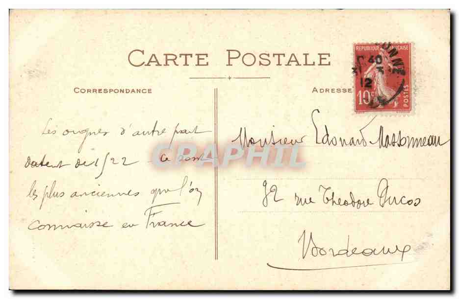 CPA Cite de Carcassonne Eglise St Nazaire L'orge — Verso