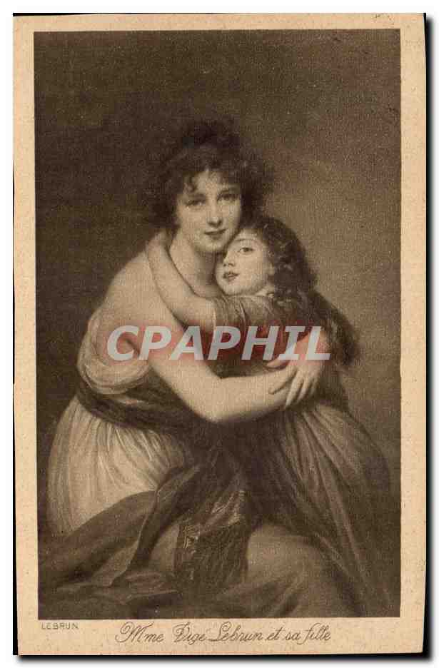CPA Mme Vige Lebrun et sa fille