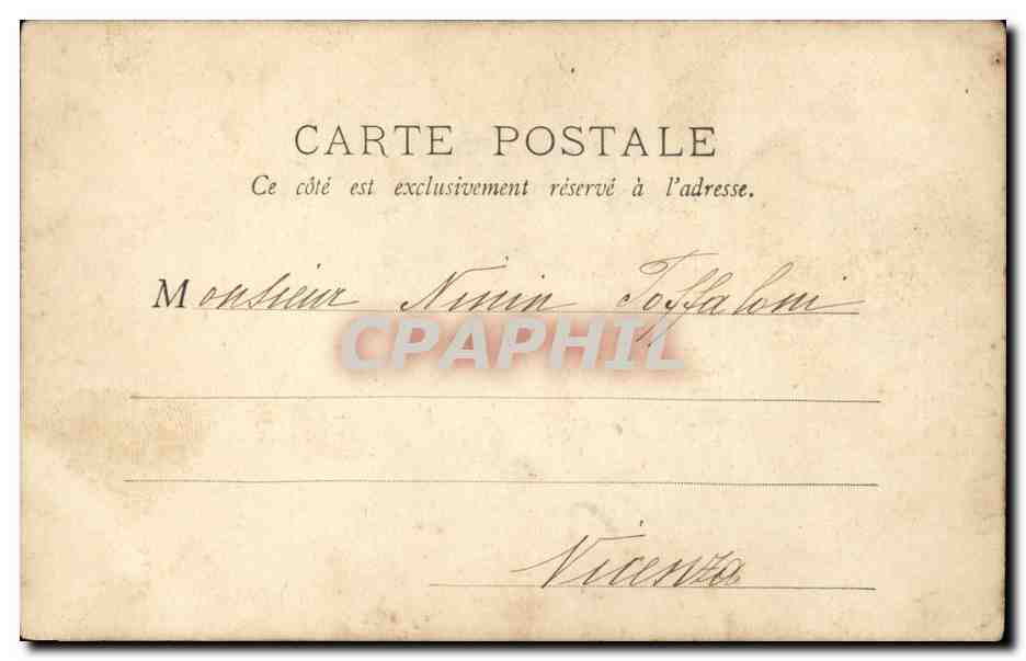 Paris CPA Opera — Rückseite