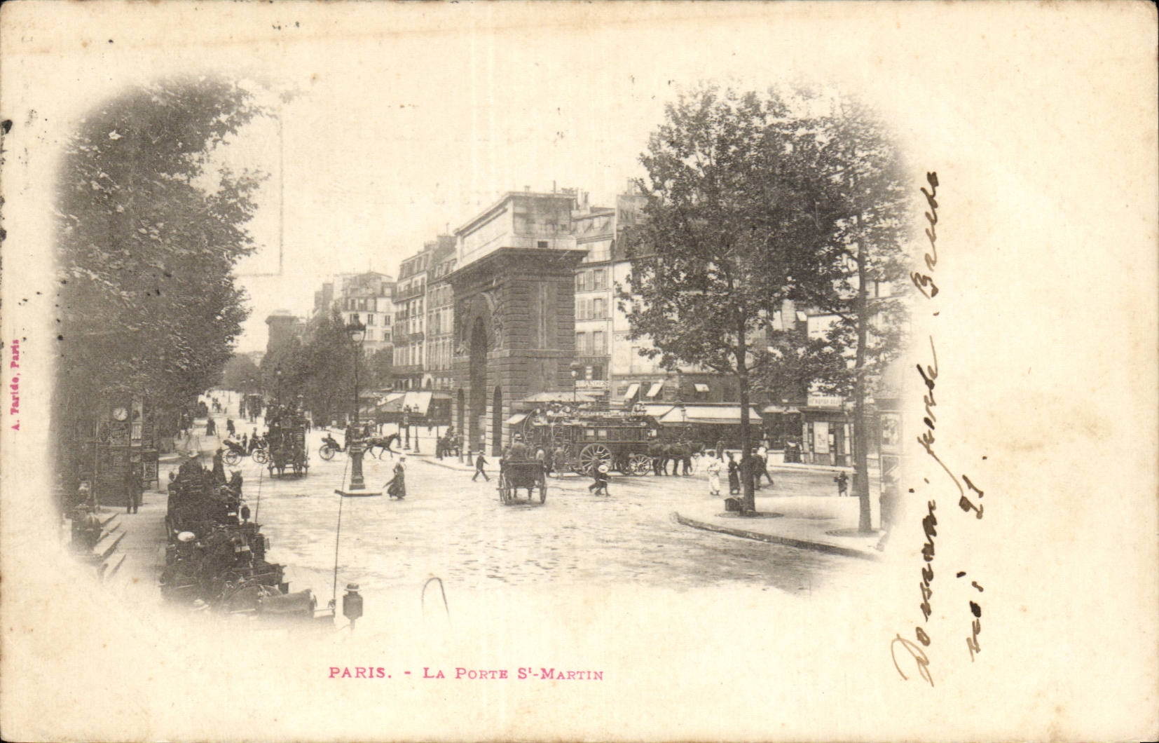 Paris CPA La porte St Martin