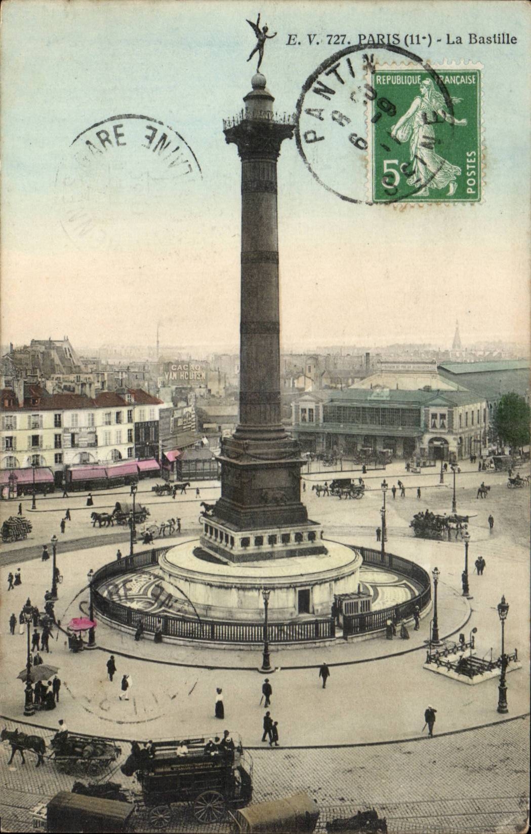 Paris CPA La Bastille