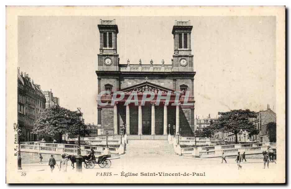 Paris CPA Eglise Saint Vincent de Paul