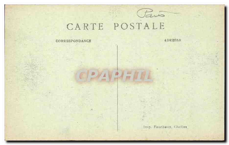 Paris CPA Eglise Notre DAme — Verso