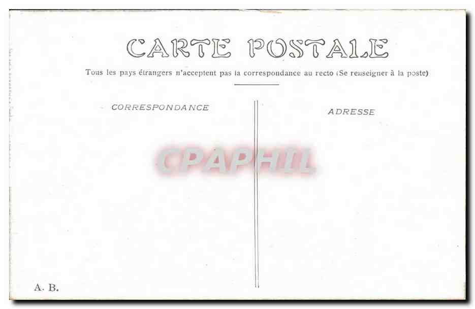 Paris CPA La Conciergerie — Rückseite