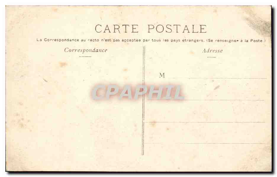 Paris CPA Auteuil Villa Montmorency Avenue du square — Rückseite