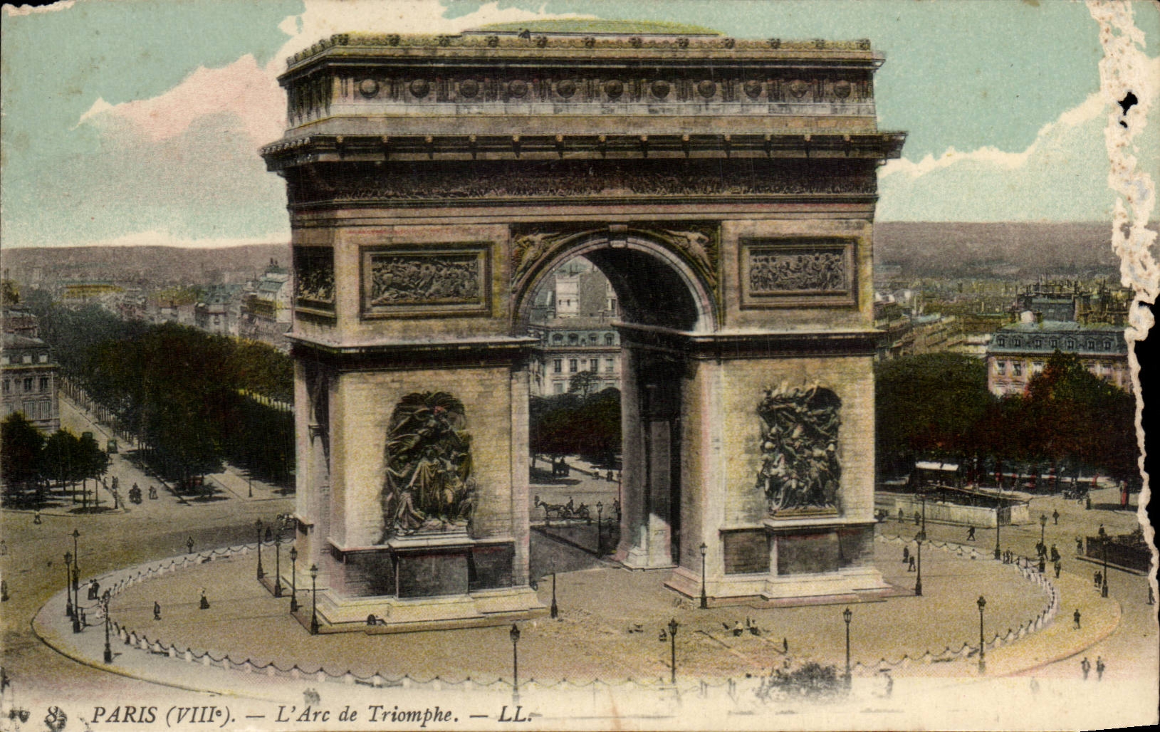 Paris CPA Arc de Triomphe