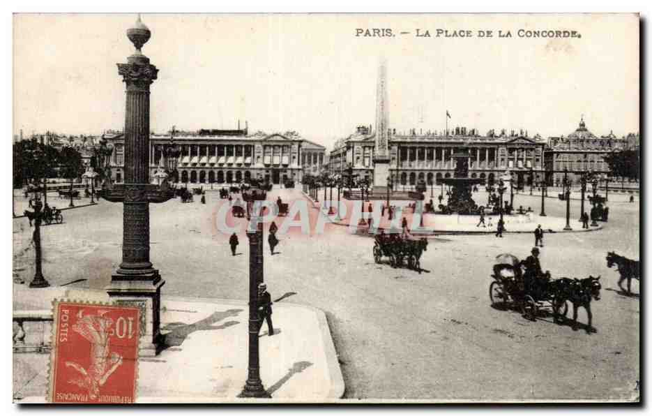 Paris CPA Place de la Concorde