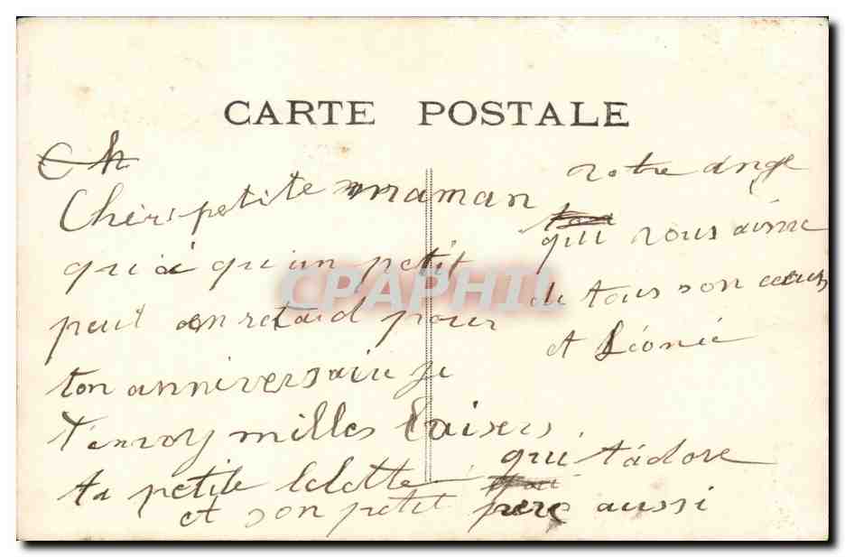 Femme et enfant — portrait — Cendresse, n°75 — Verso