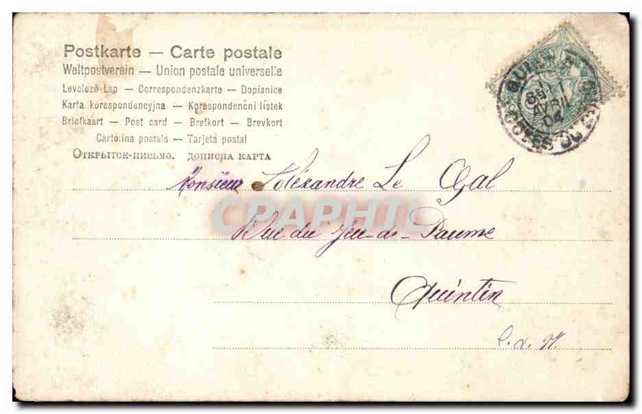 CPA Fantaisie Enfant — Rückseite