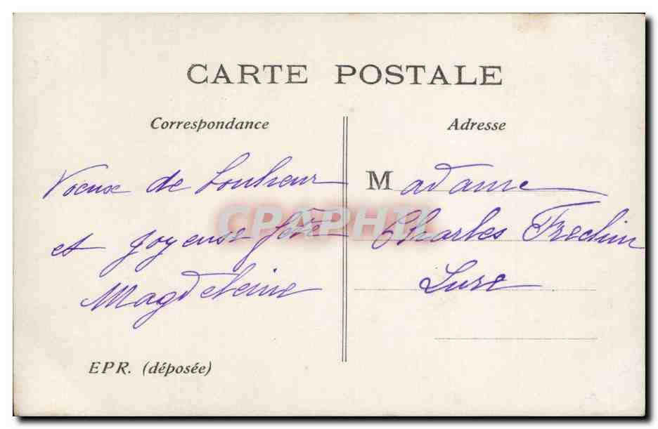 CPA Fantaisie Femme Bonne fete — Verso