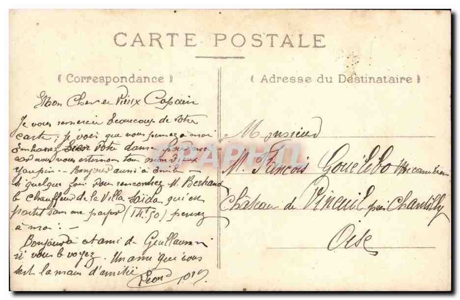 CPA Fantaisie Enfant — Verso