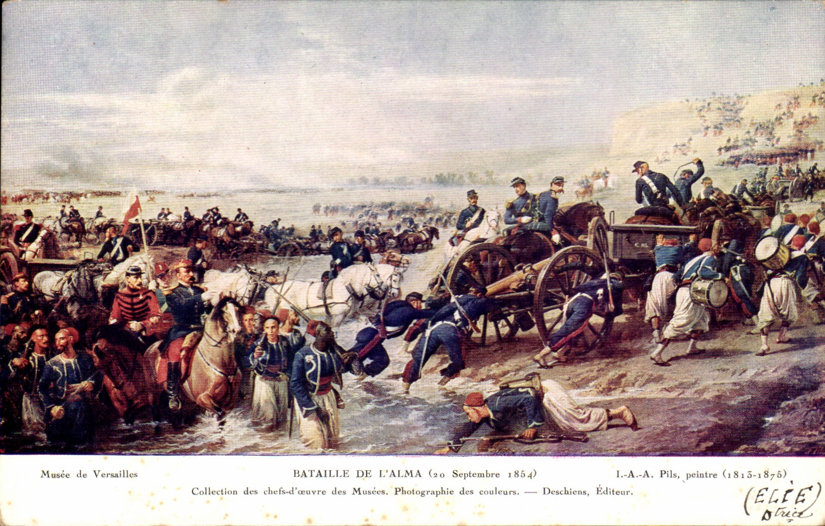 Musee de Versailles CPA Bataille de l'Alma (septembre 1854) 