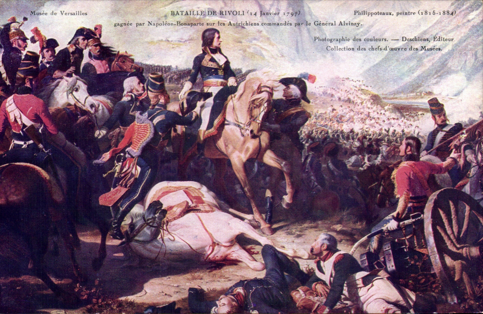 Musee de Versailles CPA Bataille de Rivoli (14 janvier 1797) Napoleon Bonaparte