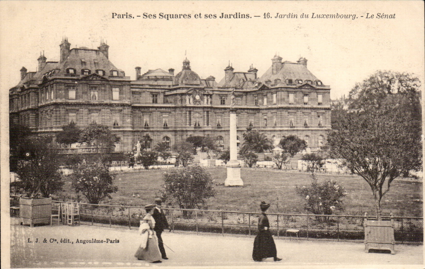 Paris CPA Jardin du Luxembourg Le Senat
