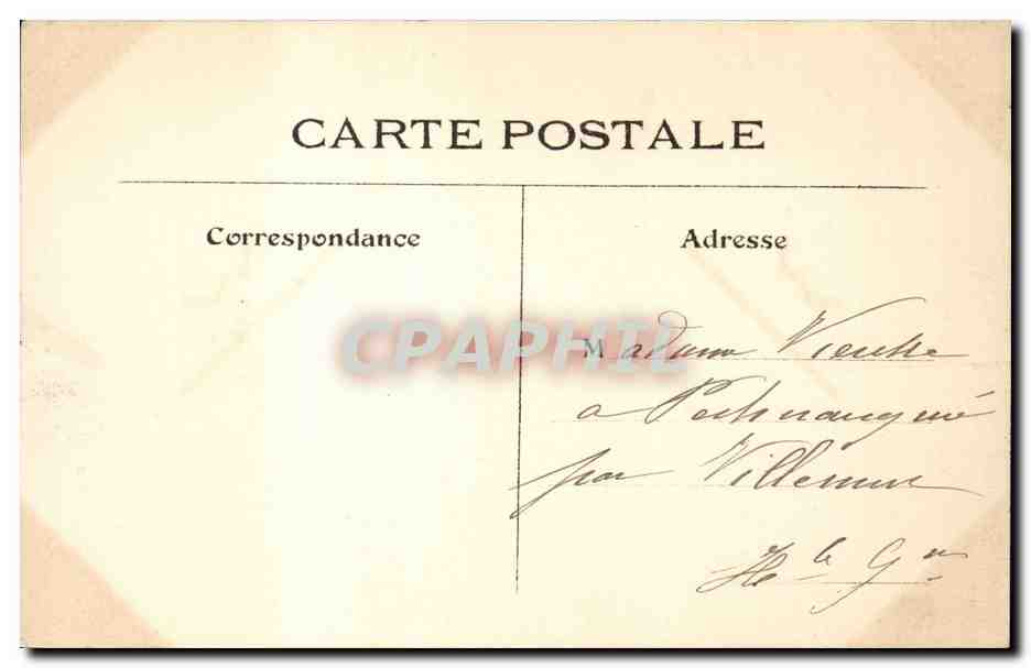 Paris CPA Jardin du Luxembourg Le Senat — Rückseite