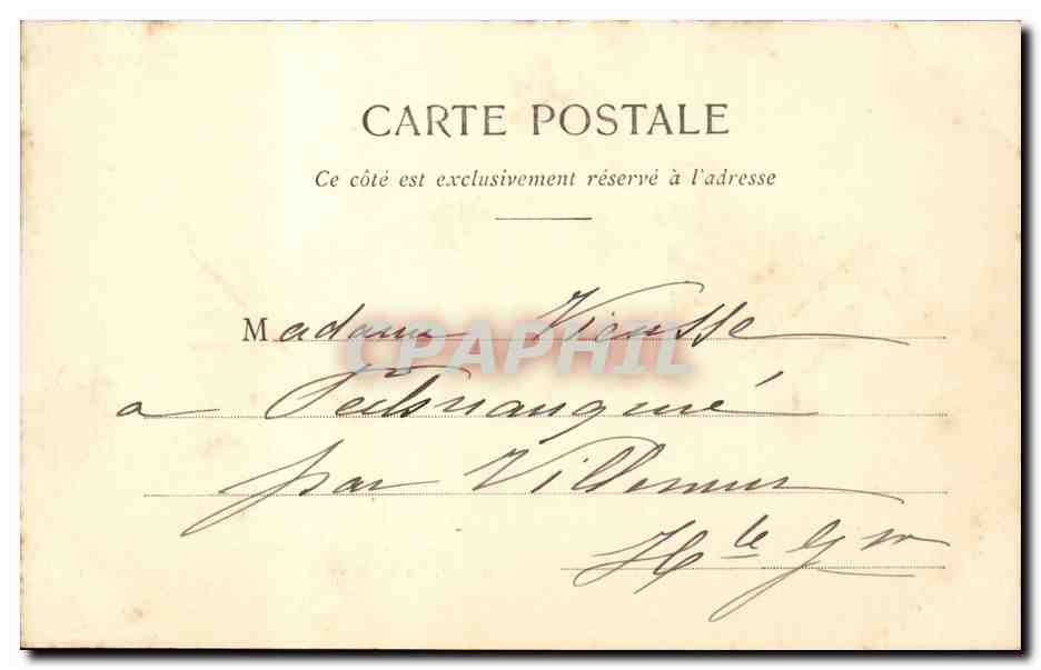 Paris CPA La Seine aux Tuileries — Rückseite