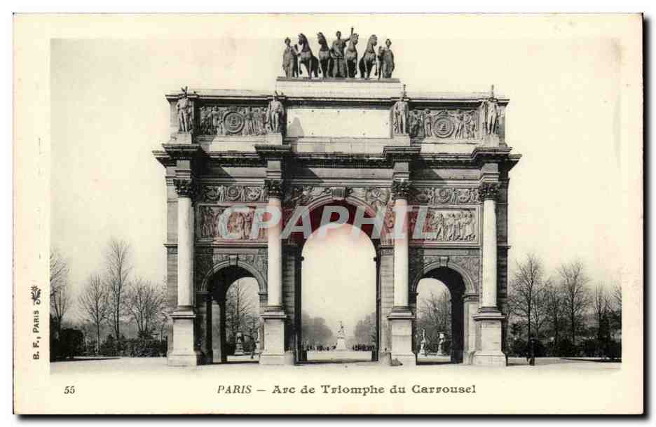 Paris CPA Arc de triomphe du carrousel
