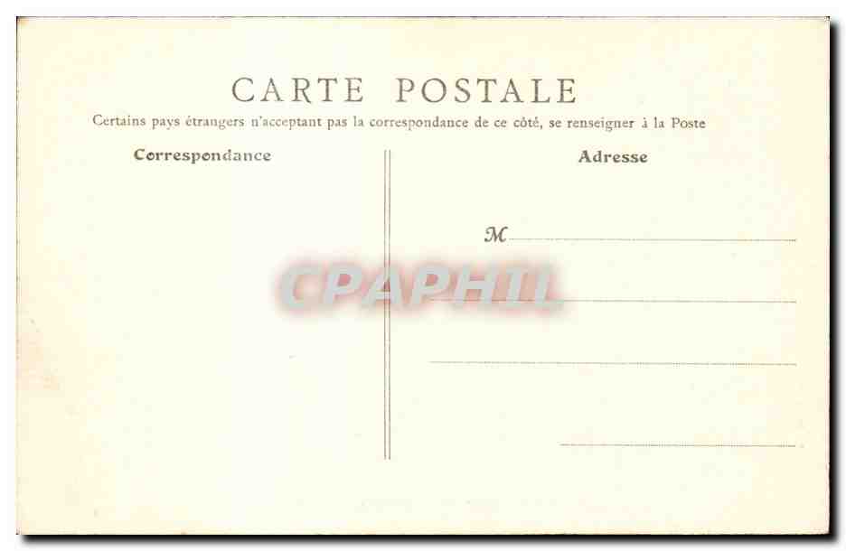 Paris CPA Arc de triomphe du carrousel — Rückseite