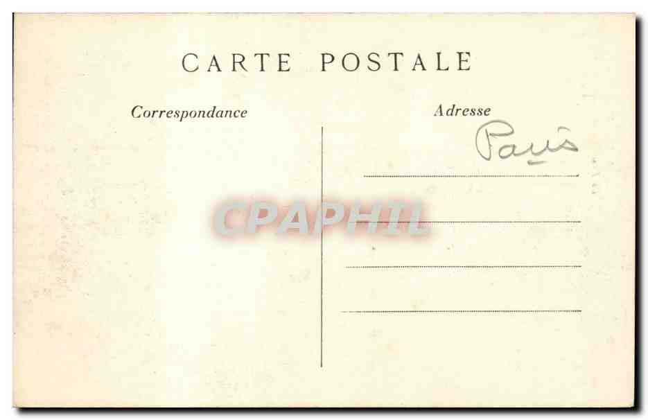Paris CPA La fontaine des Innocents — Verso